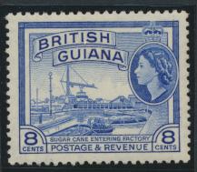 British Guiana SG 337 Mint Light Hinge  (Sc# 259 see details) ultramarine