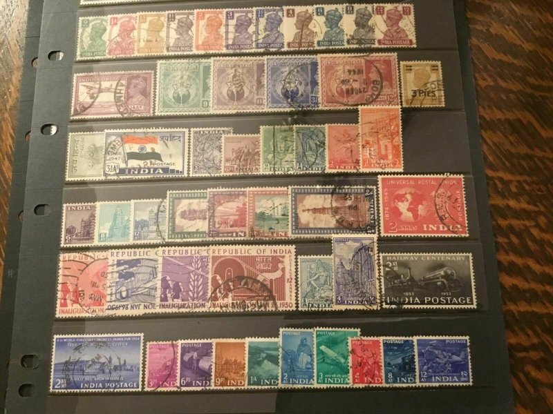 ICOLLECTZONE India Collection 1937//81 VF Used CV $150_