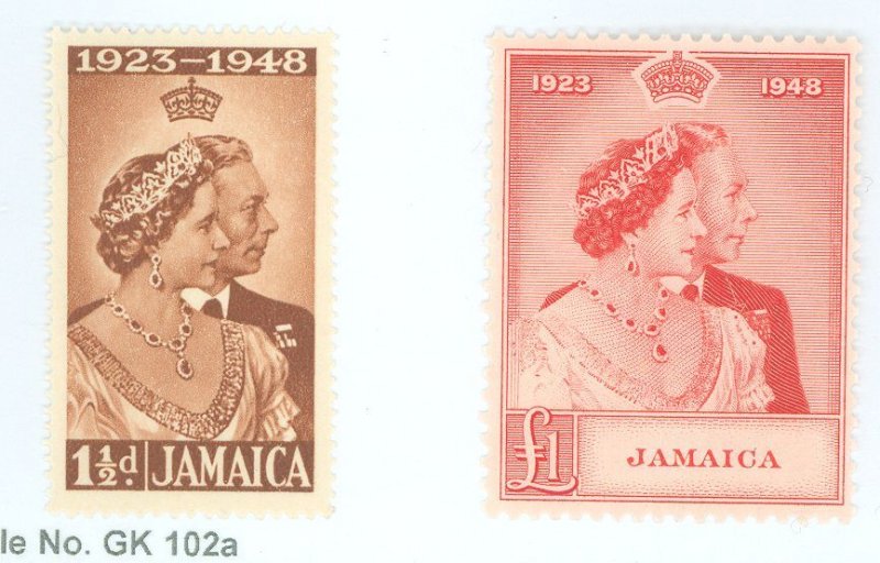 Jamaica #138-9 Unused Single (Complete Set) (King)