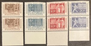 Netherlands Scott# 336-9 pairs w/selvage MNH