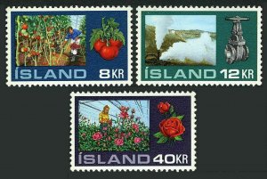 Iceland 443-445,MNH.Michel 465-467. Hothouse gardening in Iceland,1972.Tomatoes,