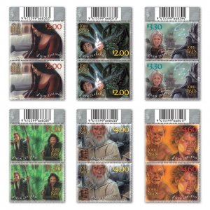 New Zealand 2023 The Lord of the Rings The Return of the King MNH Barcode Pairs