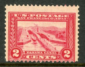 USA 1913 Panama Pacific 2¢ Carmine Perf 12 Scott 398  MNH W496