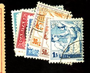 LUXEMBOURG B11-14 25-9 USED FVF Cat $16