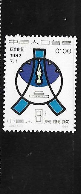 PRC China 1982 J78 National Census MNH A313