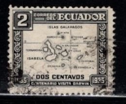 Ecuador - #340 Map of Galapagos  - Used