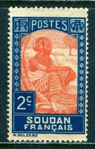 French Sudan 1931: Sc. # 62; *+/MLH Single Stamp