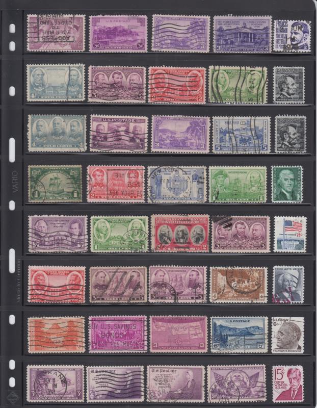 Stamp Collection Used Some Mint Hinged / Columbian Commemoratives / Pony Express