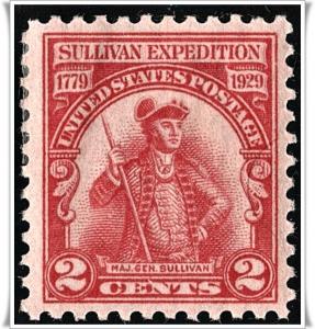 SC#657 2¢ Sullivan Expedition MHR 