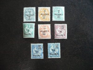 Stamps-French Office Alexandria-Scott#62-70-Mint Hinged Part Set of 8 Stamps