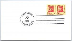 US SPECIAL EVENT COVER HAMPEX STAMP EXHIBITION AT HAMILTON OHIO 1976