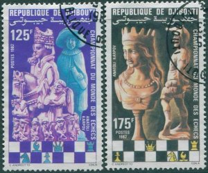 Djibouti 1982 SG843-844 Chess Championship set FU