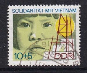 German Democratic Republic DDR  #B173 used 1973 North Viet nam . child