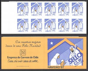 Chile Sc# 769a MNH complete booklet 1988 Christmas
