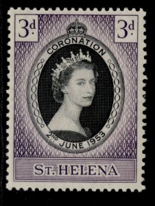 ST. HELENA QEII SG152, 3d 1953 CORONATION, M MINT.