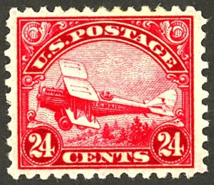 U.S. #C6 MINT OG H THIN