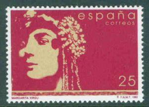 SPAIN Scott 2667 MNH** Actress Margarita Xirgu 1991 stamp