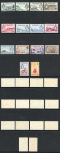 Gibraltar SG145/58 1953 Set of 14 Fine M/M Cat 180 pounds