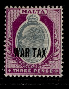 MALTA GV SG93, 3d grey and purple, LH MINT.