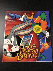 Bugs Bunny First Day Souvenir Book $3.2 In Stamps & Special cancellation“sealed”