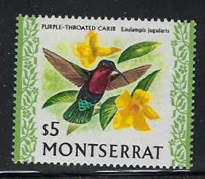Montserrat 243 MLH 1970 Bird (ap9470)