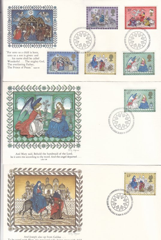 1979, Great Britain: Christmas Manger Scenes, Grp 6, FDC (S18792)