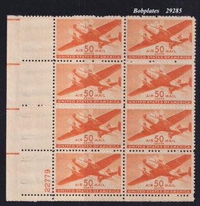 BOBPLATES #C31 Transports Lower Left Plate Block of 8 22779 VF MNH SCV=$91.5