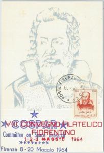 72191 - ITALY - Postal History - MAXIMUM CARD - Galileo Galilei SPACE 1964