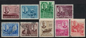 North Borneo #244-6,50-5*/u  CV $9.65