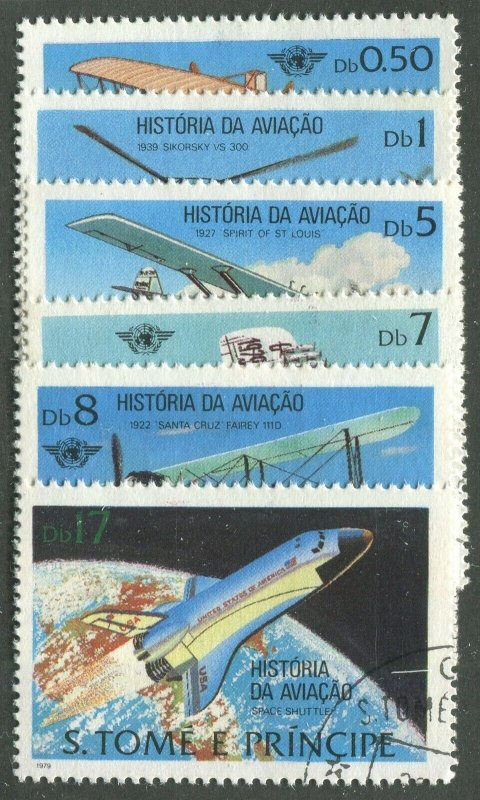 ST. THOMAS & PRINCE ISLANDS #528-533 USED SET