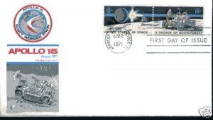 1434-5 Space Achievement Cover Craft Cachets, CCC, pair FDC  KSC, FL