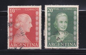 Argentina 616-617 U Eva Peron