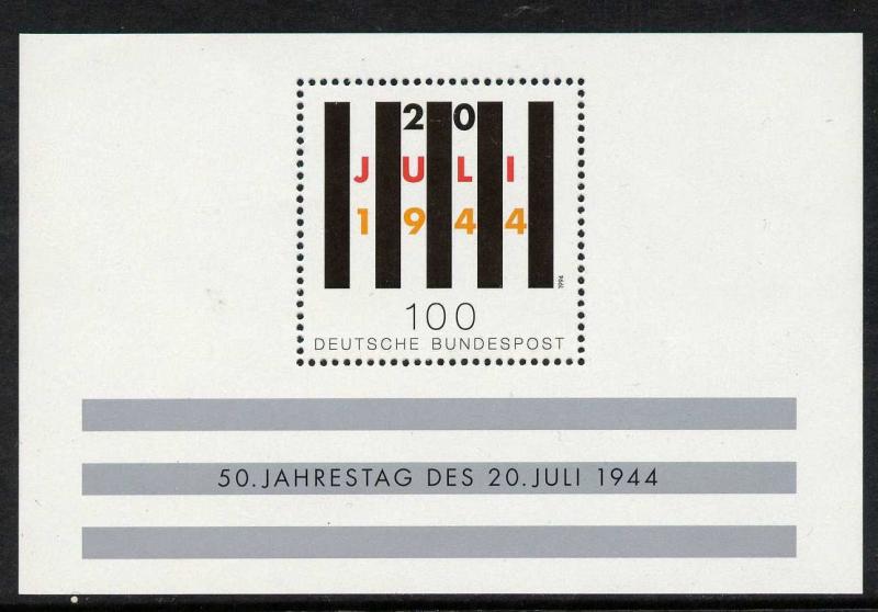 Germany 1836 MNH Attempt to Assassinate Hitler