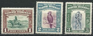 North Borneo 193-95 SG 303-05 MHR F/VF 1939 SCV $9.50