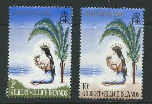 GILBERT & ELLICE IS. SG157/8 1969 CHRISTMAS MNH