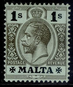 MALTA GV SG81b, 1s black/green, LH MINT. Cat £19. 