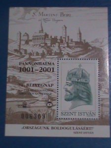 HUNGARY STAMP: 2001-1000 YEARS OF SCENES OF ST. MARTINS BERG PAINTING :MINT- NH