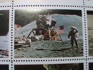 UMM AL QIWAIN STAMP -SPACE AND FIRST MAN ON THE MOON- COMPLETE LARGE CTO SHEET