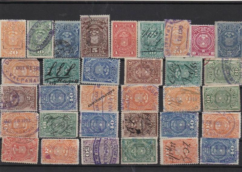 Chile Revenue Stamps Ref 14365