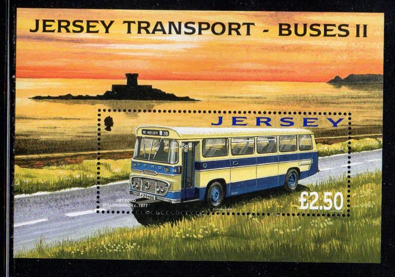 Jersey Sc 1317 2008 Buses stamp sheet mint NH