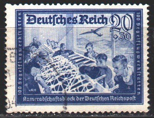 Third Reich. 1939. 711 from the series. Glider workshop. USED.