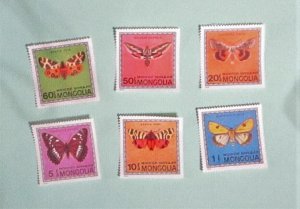 Mongolia - 752-59, MNH Set. Butterflies. SCV - $9.60. See Note Below...