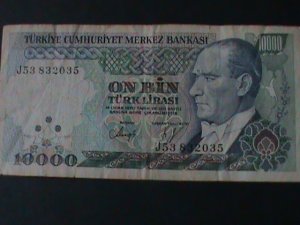 ​TURKEY-1970-CENTRAL BANK LAW OCAK-14-$10000 LIRA.CIR-54 YEARS OLD-WATER MARK