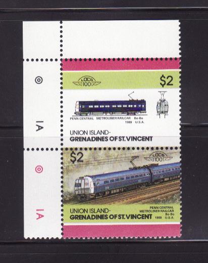 Union Island 54 MNH Trains, Locomotive