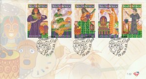 South Africa Grahamstown Lifestyle Singing Painting Dancing 2011 (stamp fdc)