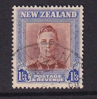 New Zealand  #266 used 1947  George VI  1sh3p