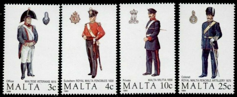 Malta 723-6 MNH Military Uniforms