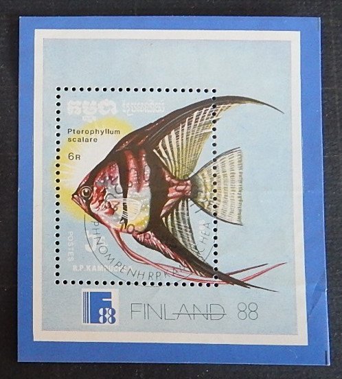 Fish, MNH **, Block, FINLAND 1988 (2290-Т)