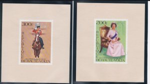 Burkina Faso # 436-437 Queen Elizabeth Reign Mini Sheets, Mint NH, 1/2 Cat.