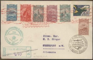 Brazil 1936 Graf Zeppelin Mi571A Brazil 12th SAF Post Museum Cover Beuerl 111025